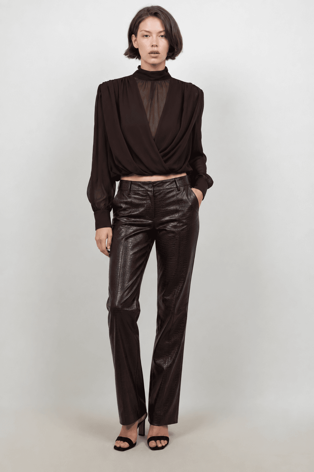 Sloane croc pants, foto 1